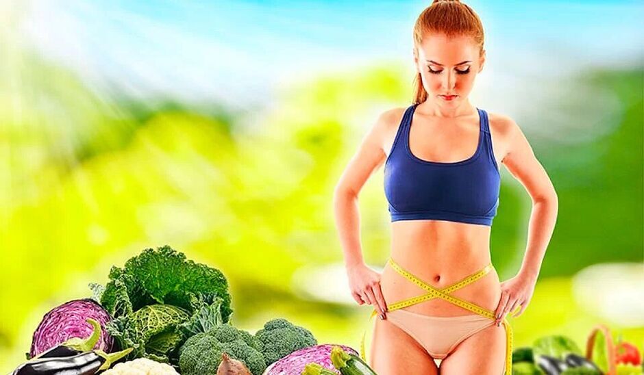 Corps délicat avec un régime Ducan